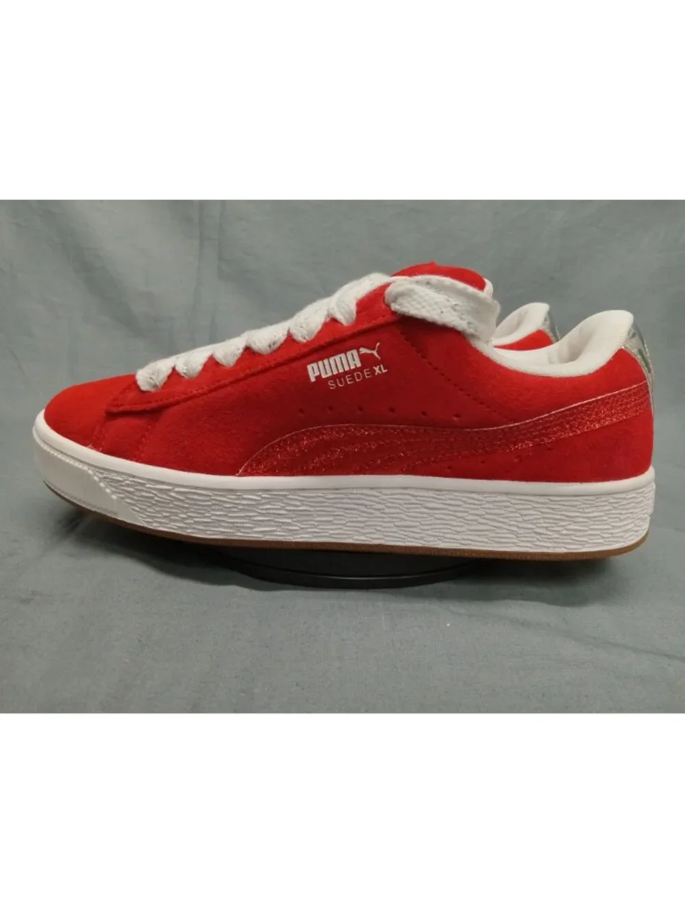 Puma XL Holiday Glitz JR (GS) 401805 01 Red White Silve Girls Size 6 NEW NO BOX!